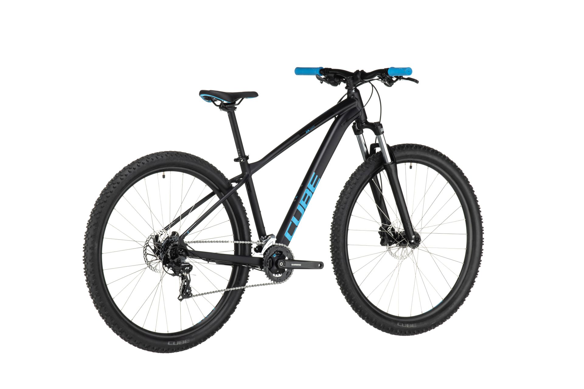 wang Leven van Dalset Mountain Bike BICICLETA CUBE AIM Black Blue 2023 cadru XS (1...