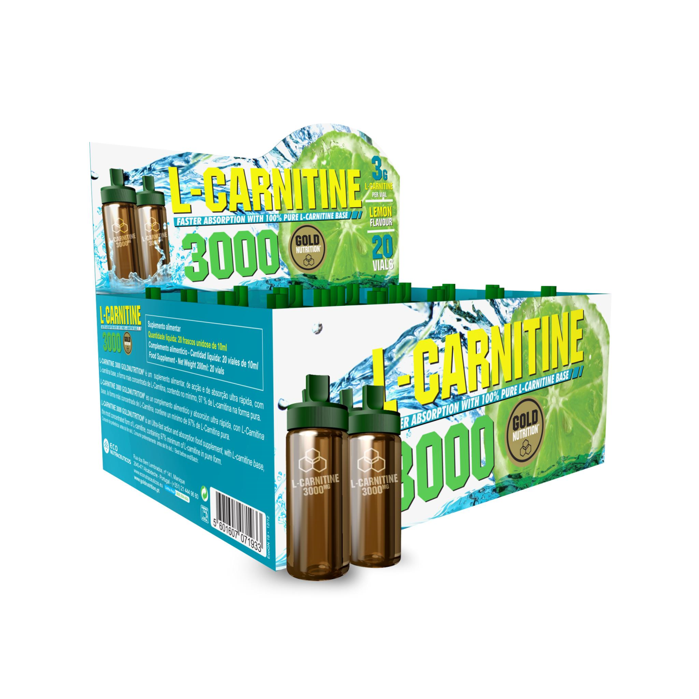 Nutritie GOLD NUTRITION L-CARNITINE 3000 1 DZ 1 FIOLA GN6102