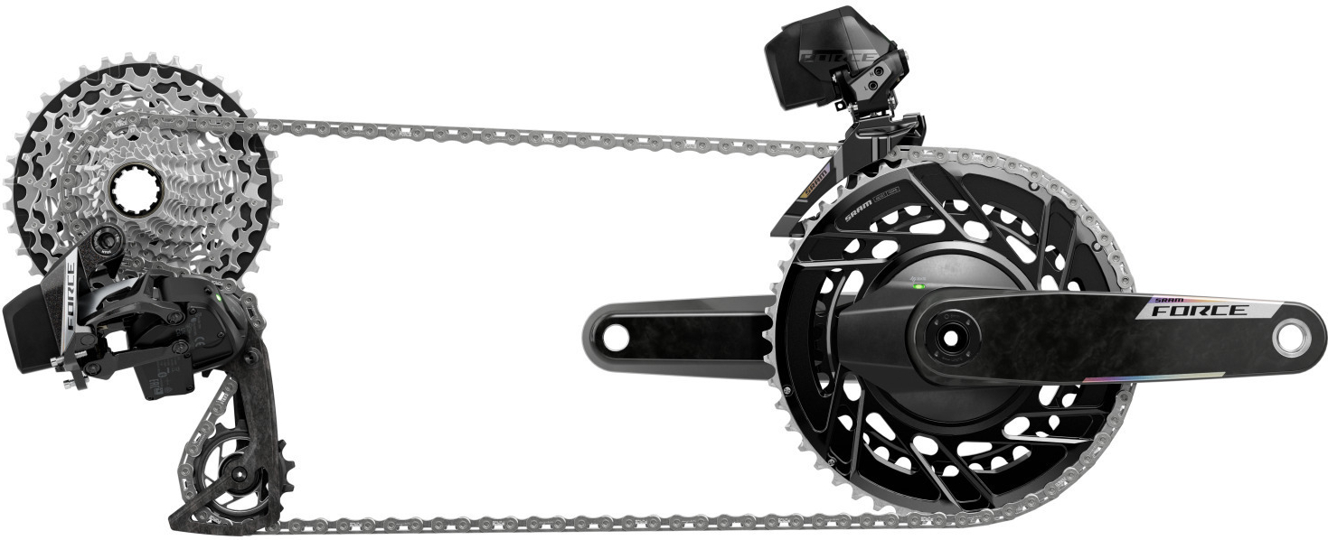 Groupset GROUPSET SRAM FORCE AXS HRD E1 2X12 VITEZE MicroUSB