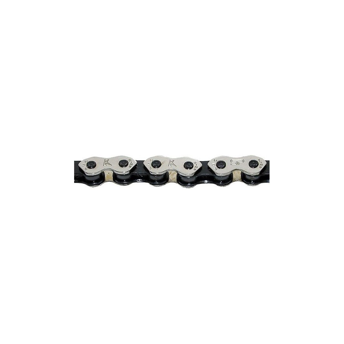 Lanturi LANT KMC K1 WIDE SINGLE-SPEED ARGINTIU/NEGRU 100 zal