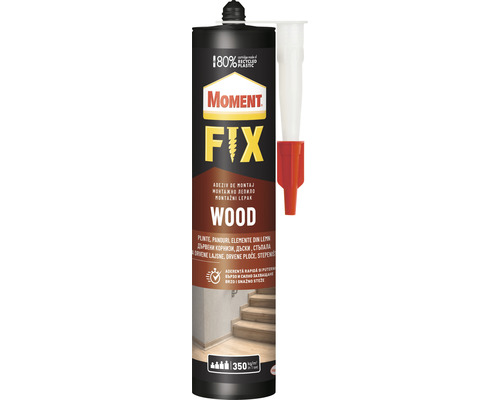 Silicoane si etansanti - Adeziv pentru lemn, Moment FIX Wood, 385g