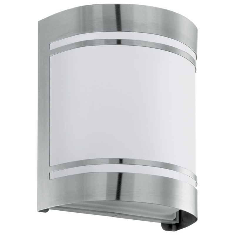 Corpuri de iluminat exterior - APLICA EXTERIOR, EGLO CERNO 30191, 1x40W, IP44, INOX, ALB, bilden.ro