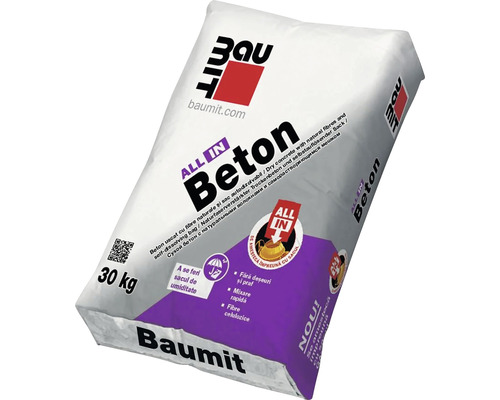 Ciment - Beton uscat predozat cu fibre celulozice, Baumit All In, 30kg