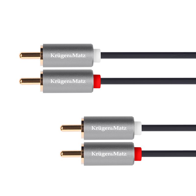 Cabluri, mufe si conectori - CABLU 2RCA 1.8m BASIC K&M, bilden.ro