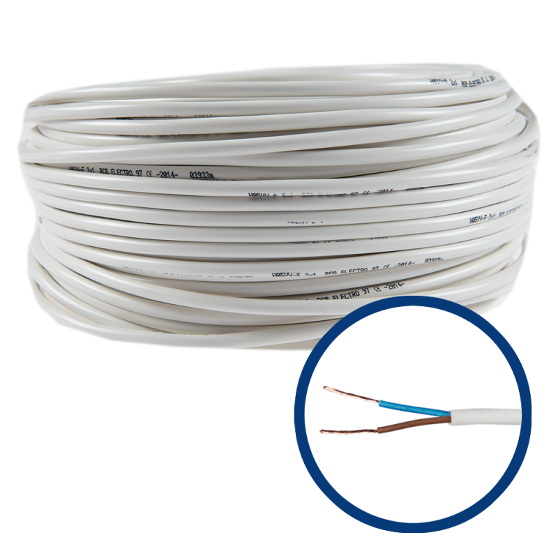 Conductori, cabluri si ghidaje pentru cabluri - Cablu electric MYYM, 2x1.5mm, litat, bilden.ro