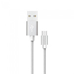 Cabluri, mufe si conectori - Cablu micro USB, Platinum Edition, 1m argintiu, bilden.ro