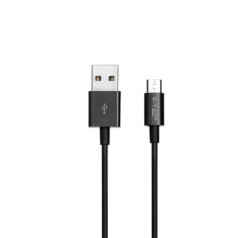 Cabluri, mufe si conectori - Cablu micro USB, Silver Edition, 1m negru, bilden.ro