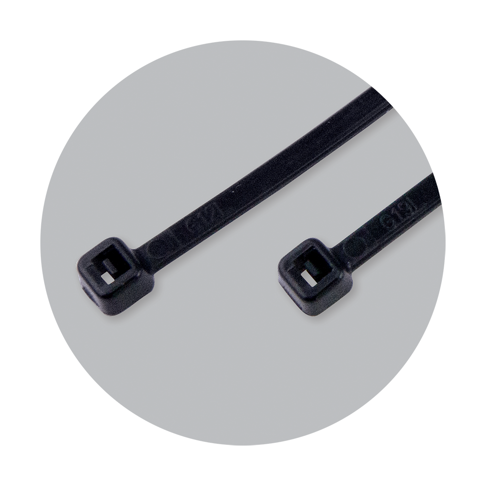 Conectori lemn, suruburi, dibluri, piulite si saibe - Coliere plastic negre, Benman, 200mm x 4.8mm (100buc), 70787, bilden.ro