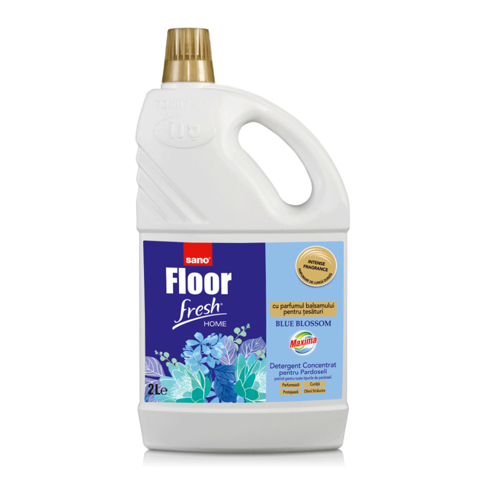 Solutii pentru curatenie si igiena - Detergent pardoseli, Sano, Floor Fresh Home Blue Blossom, 2l, bilden.ro
