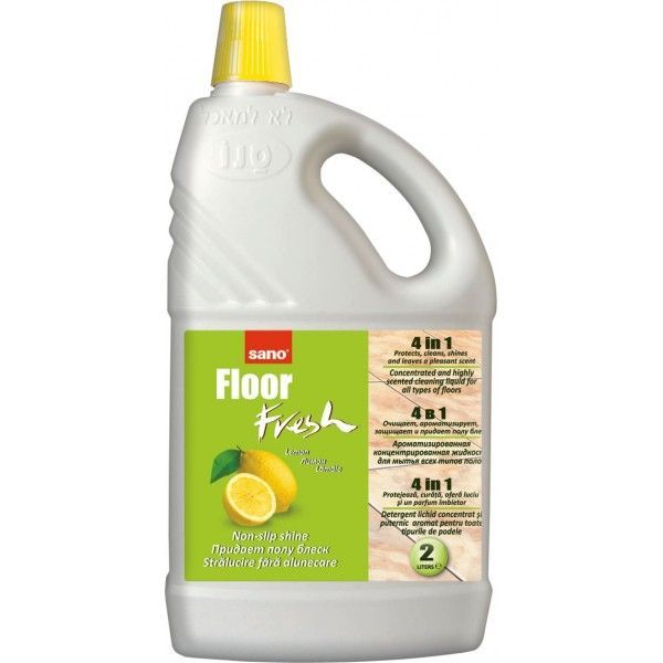 Solutii pentru curatenie si igiena - Detergent pardoseli, Sano, Floor Fresh Lemon, 2L, bilden.ro