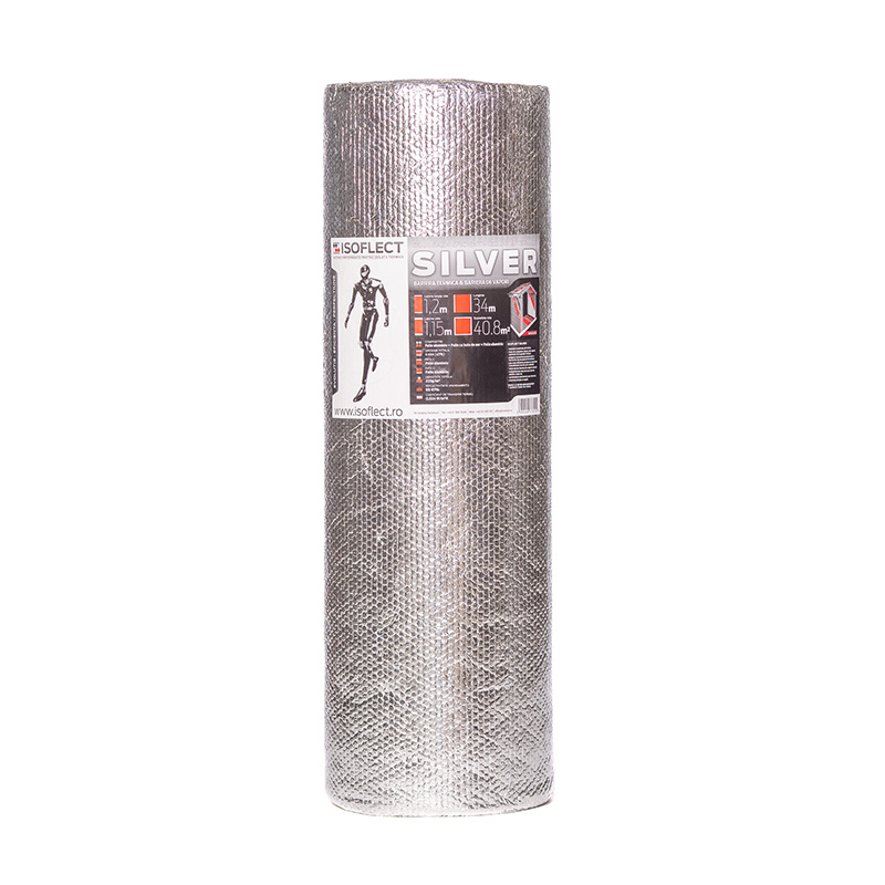 Folie bariera de vapori - Folie termoizolanta, Isoflect Silver, 3 straturi, 1.2x34m, bilden.ro