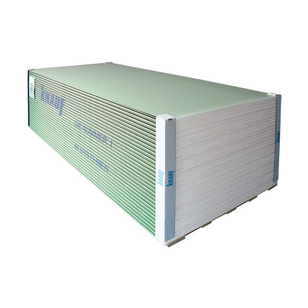 Placi gips carton si placi speciale - Placa gips carton rezistenta la umiditate KNAUF H 13 (GKB-I 12.5 mm), 1200x2600 mm