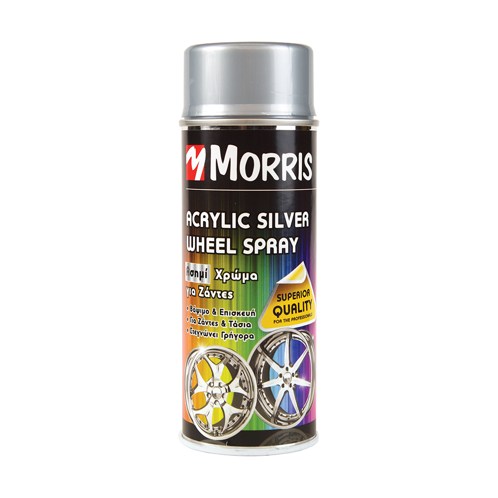 Spray vopsea si spray tehnic - Spray acrilic argintiu, Morris, bilden.ro