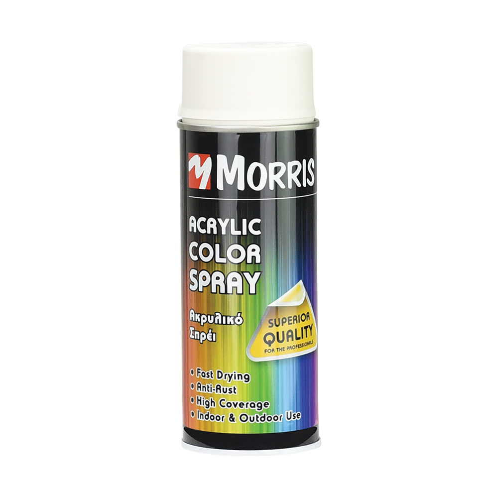 Spray vopsea si spray tehnic - Spray acrilic negru mat, Morris, Ral 9005, 400ml, bilden.ro