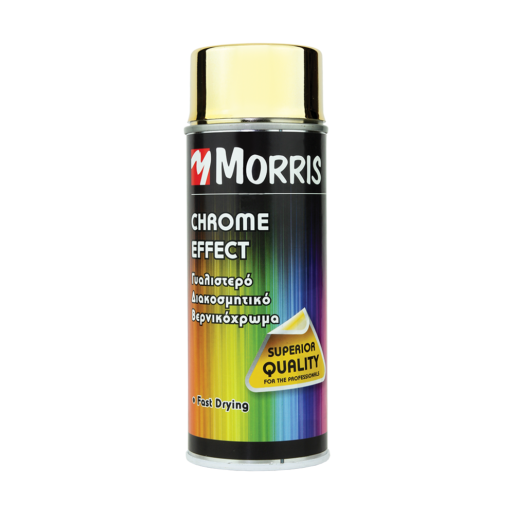Spray vopsea si spray tehnic - Spray color efect cromatic, Morris, auriu, 400ML, 28536, bilden.ro