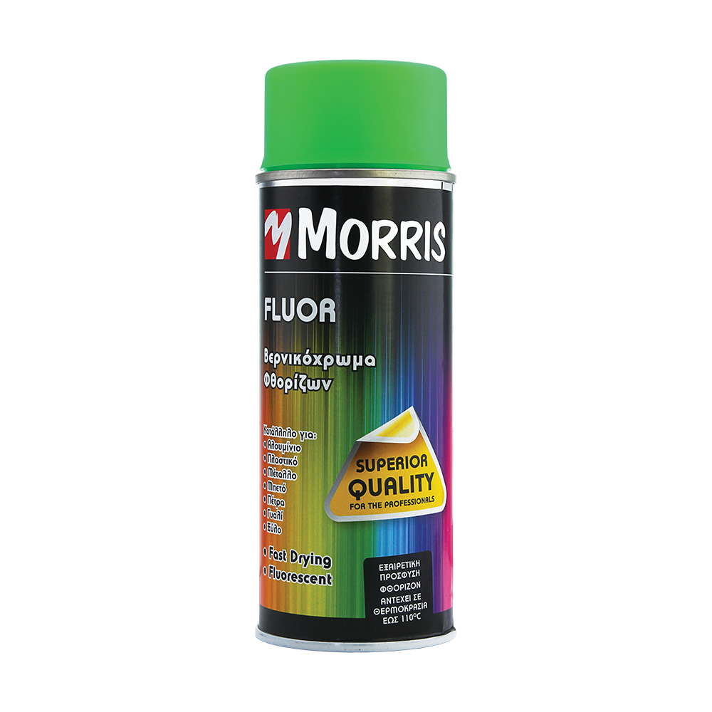 Spray vopsea si spray tehnic - Spray decorativ fluorescent, Morris, verde 400 ML, bilden.ro