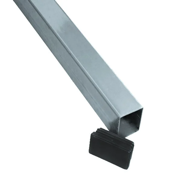 Plase de gard - Stalp gard zincat pregaurit, cu capac, 60x40x2500 mm
