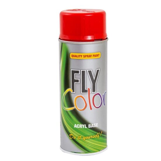Spray vopsea si spray tehnic - Vopsea spray decorativă FLY COLOR, RAL 3020 roșu trafic, 400ml, bilden.ro
