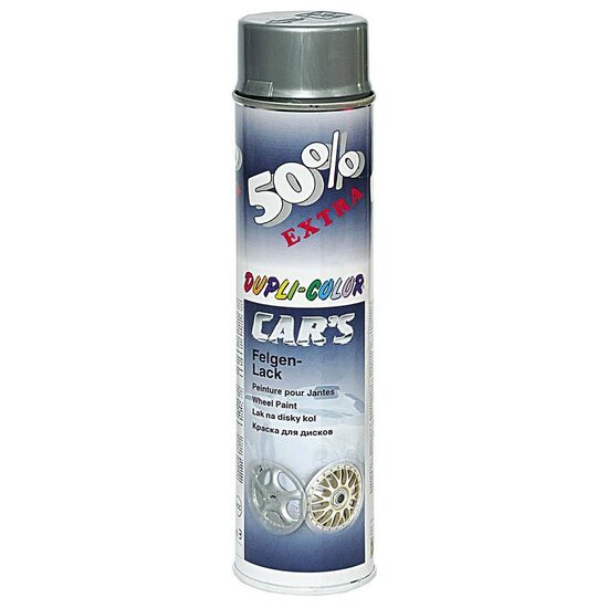 Spray vopsea si spray tehnic - Vopsea spray pentru jenți DUPLI-COLOR Car's, acrilică, argintiu, 600ml, bilden.ro
