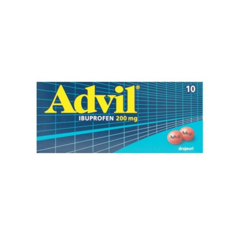 Advil 200mg , 10 drajeuri