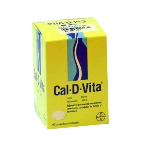 Cal-D-Vita,60 comprimate masticabile