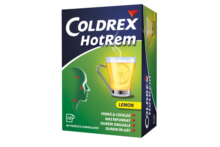 Coldrex Hotrem honey&lemon 5g ,10 plicuri