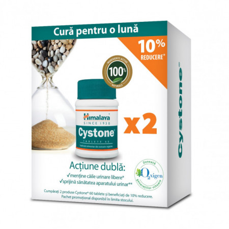 Cystone ,pachet 60+60 tablete,10% reducere