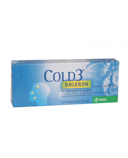 Daleron COLD 3  ,12 tablete