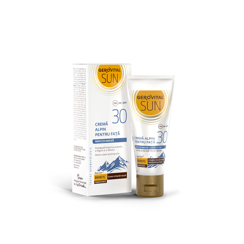 GEROVITAL Crema alpin pentru fata SPF 30 Sun, 30 ml