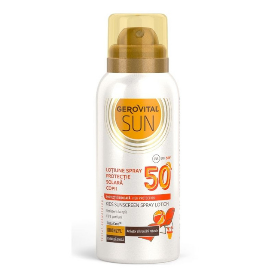 GEROVITAL Lotiune spray protectie solara copii Sun SPF 50, 100ml