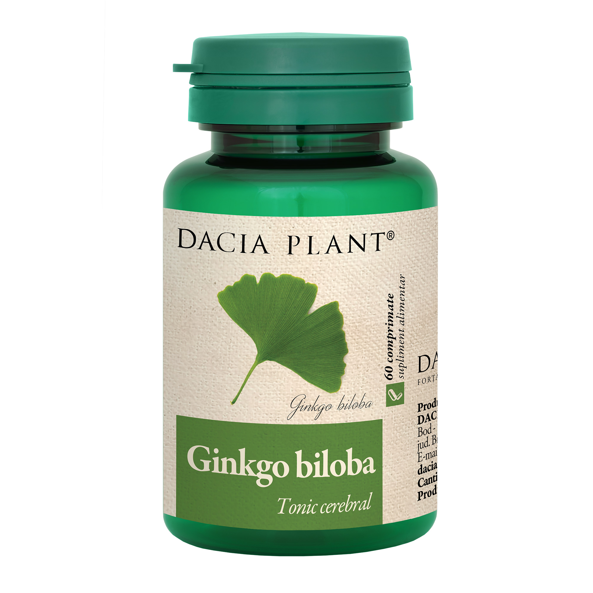 Ginkgo Biloba , 60 comprimate (Dacia Plant)