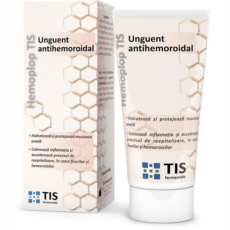 Hemoplop TIS, Unguent antihemoroidal ,50ml