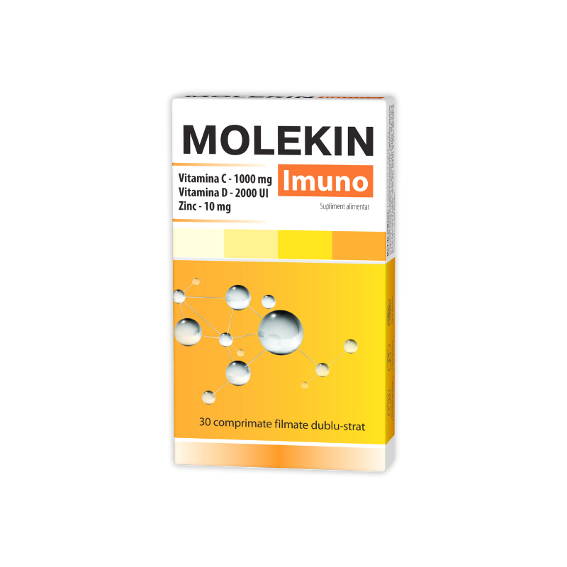 Molekin imuno vit C+D+Zn ,30 comprimate