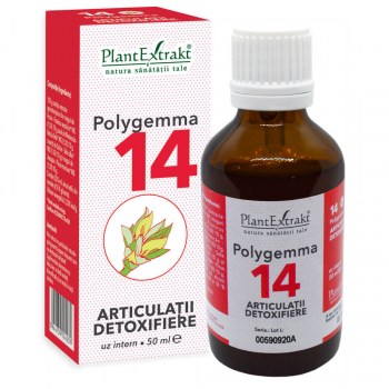 Polygemma 14, Articulații ,detoxifiere, 50 ml, Plant Extrakt 