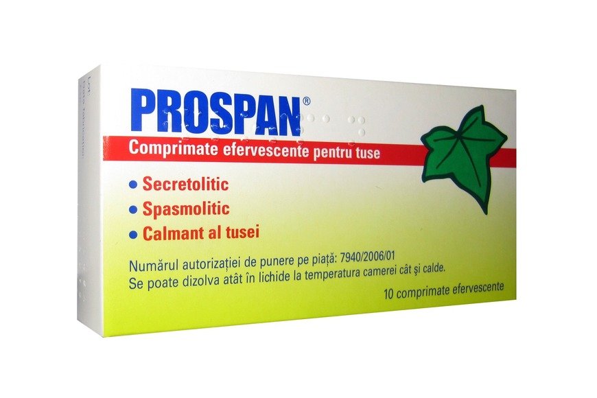 Prospan , 10 comprimate efervescente
