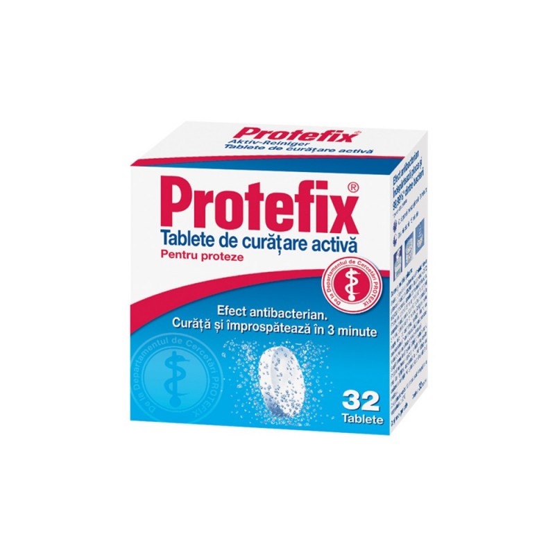 Protefix tablete de curățare activă, 32 bucăți, Queisser Pharma 