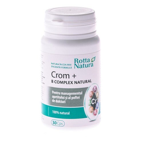 Rotta Natura Crom + B Complex Natural, 30 capsule