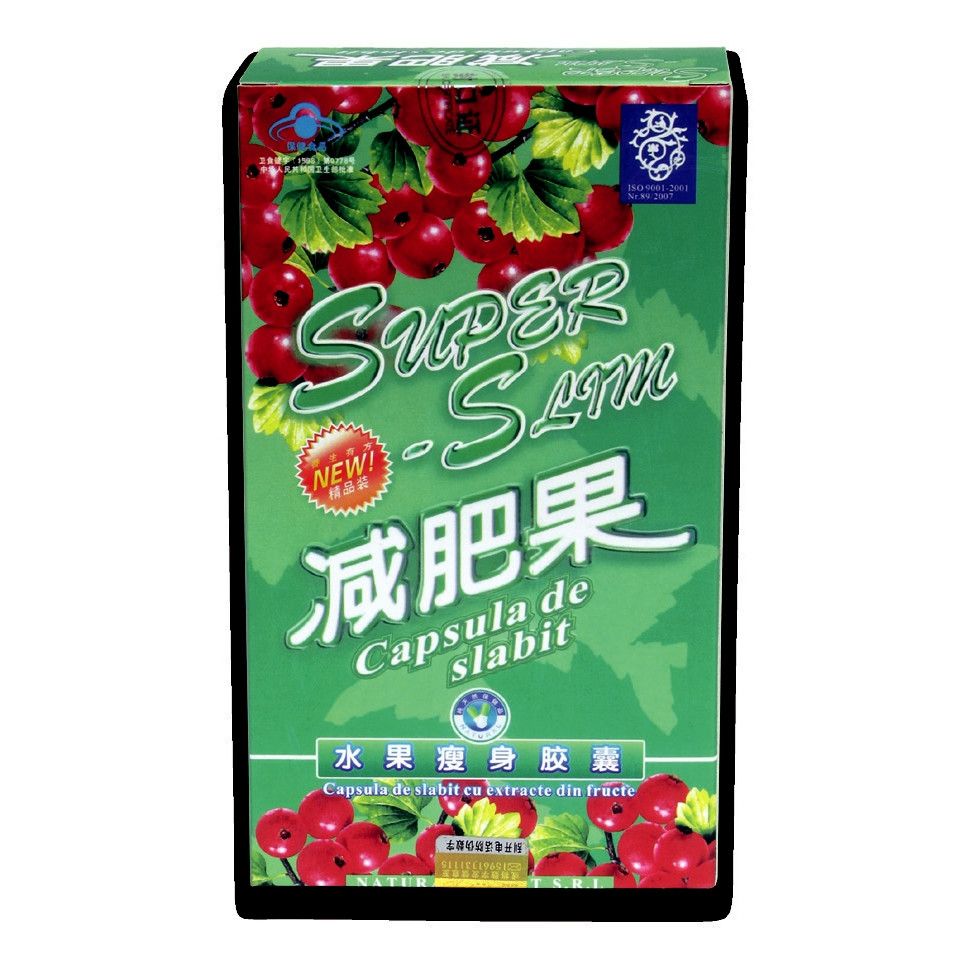 Super Slim ,Capsulă de slăbit cu extracte din fructe
