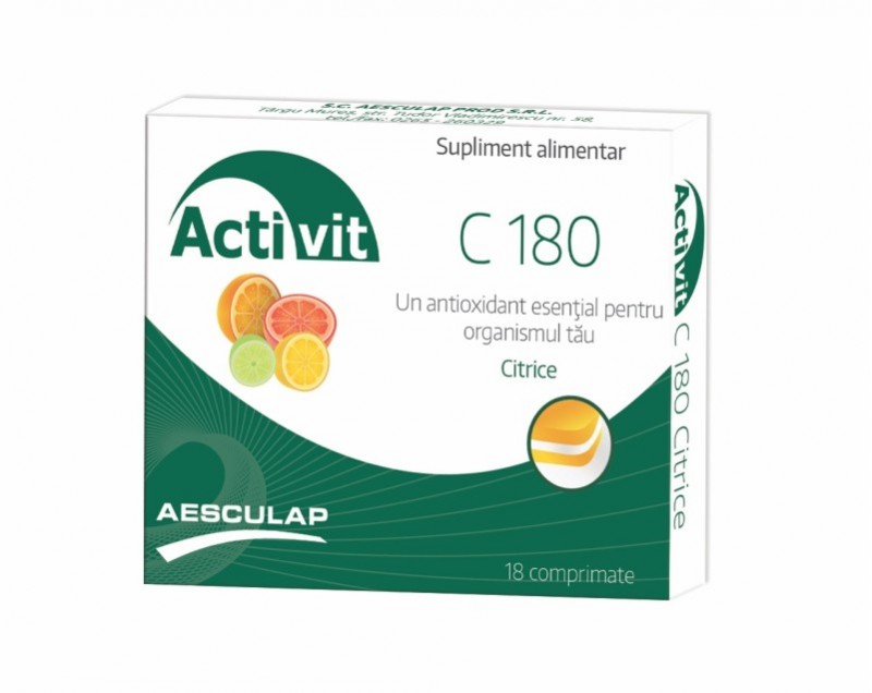 Vitamina C 180 mg ,20 comprimate,Aesculap
