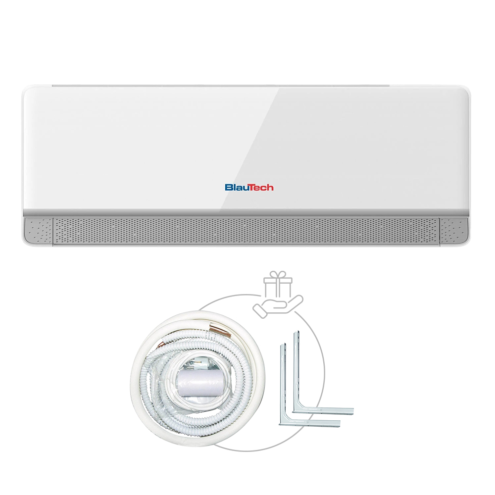 Air Conditioners Blautech Aparat aer conditionat inverter split, 12000 btu, a+++, wifi, cu micropori, racire-incalzire, dezumidificare, lumina