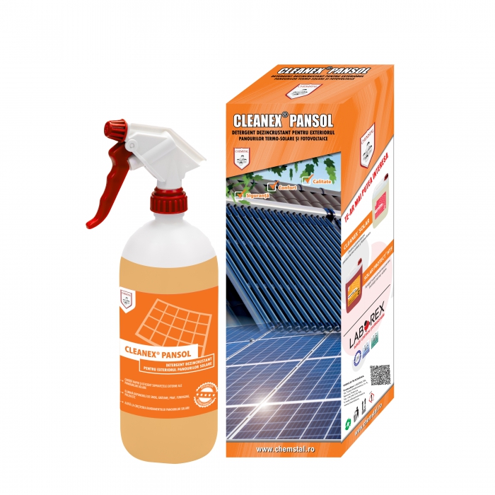 Solutii chimice - Detergent dezincrustant exterior panouri solare 1KG Cleanex Pansol LBXCLPS001, bricolajmarket.ro