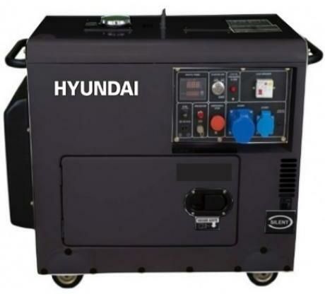 Generatoare de curent - Generator de curent monofazat cu motor diesel Hyundai DHY-8601SE, bricolajmarket.ro