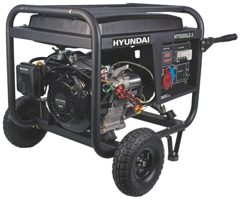 Generatoare de curent - Generator de curent trifazic Hyundai HY9000LEK-3, bricolajmarket.ro