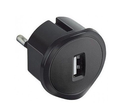 Intrerupatoare & Comutatoare - Incarcator telefon USB, 1.5A, Legrand, 050680, negru, bricolajmarket.ro
