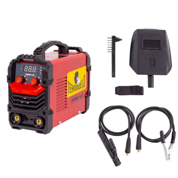 Tehnoweld Tehnoweld Invertor sudura mma tehnoweld compact-145t, 140 a, electrozi 1.6-3.2 mm, cu accesorii
