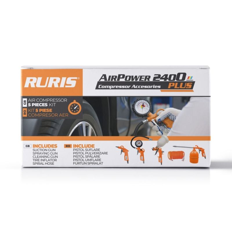Compresoare - Kit accesorii compresor RURIS AirPower 2400PLUS, bricolajmarket.ro