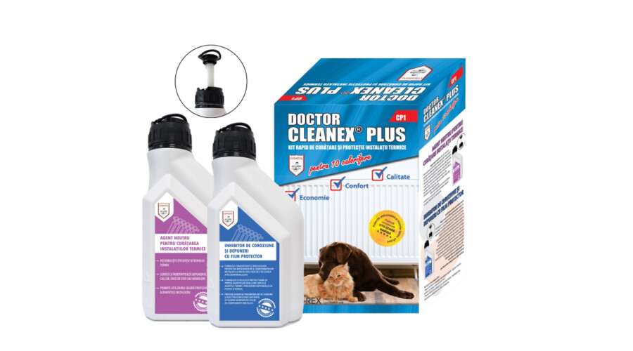 Solutii chimice - Kit rapid de curatare si protectie instalatii termice, LBXDRCL001, DOCTOR CLEANEX PLUS, bricolajmarket.ro