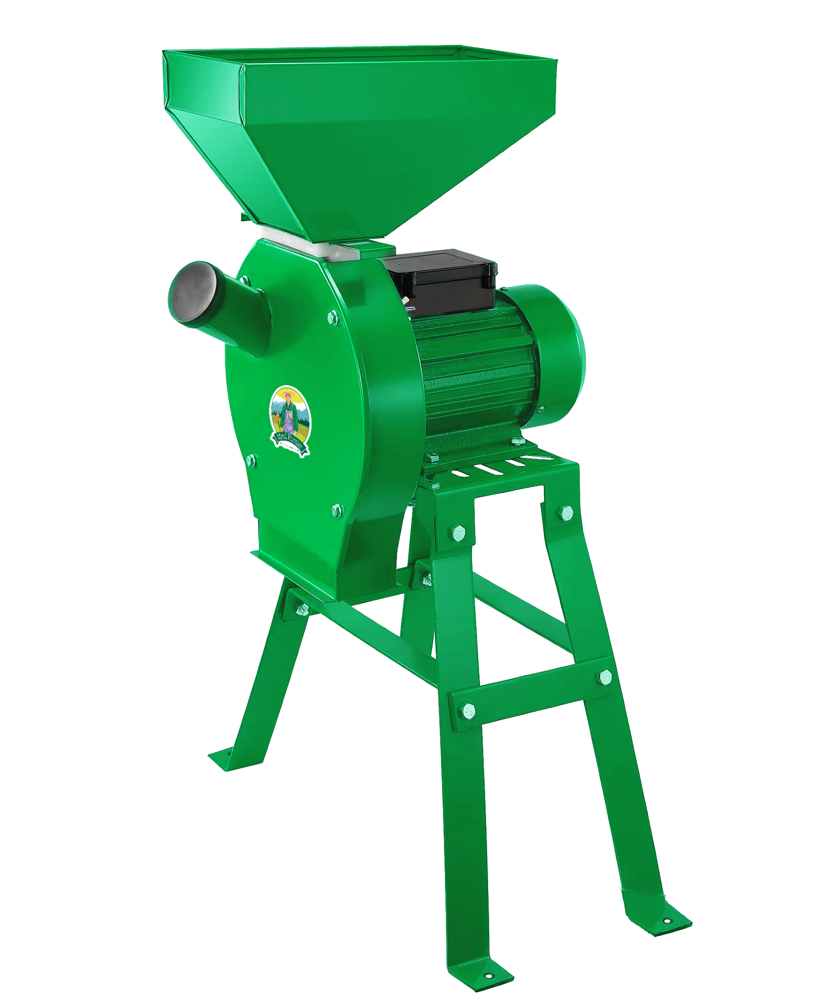 moara industriala Micul Fermier Moara nr 2, 3.9kw cu sac, cuva mare, suport metalic