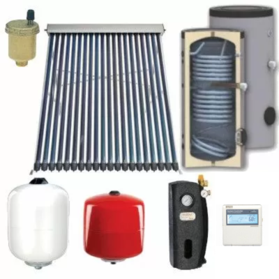 Sisteme solare tuburi vidate - Pachet panou solar Sontec 2x30 tuburi vidate,apa calda, boiler 400 l 8 persoane, bricolajmarket.ro