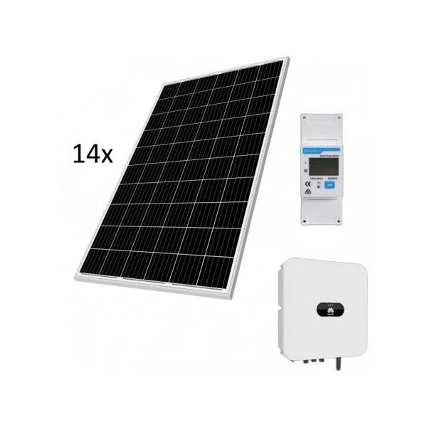 Kituri panouri solare fotovoltaice - Pachet panouri fotovoltaice 5kW, monofazat	, cu 12 panouri 450Wp Ecosole PV , invertor 5.5KVA, contor monofazat DDSU666-H HUAWEI, sistem montaj acoperis tabla/tigla FERROLI, bricolajmarket.ro